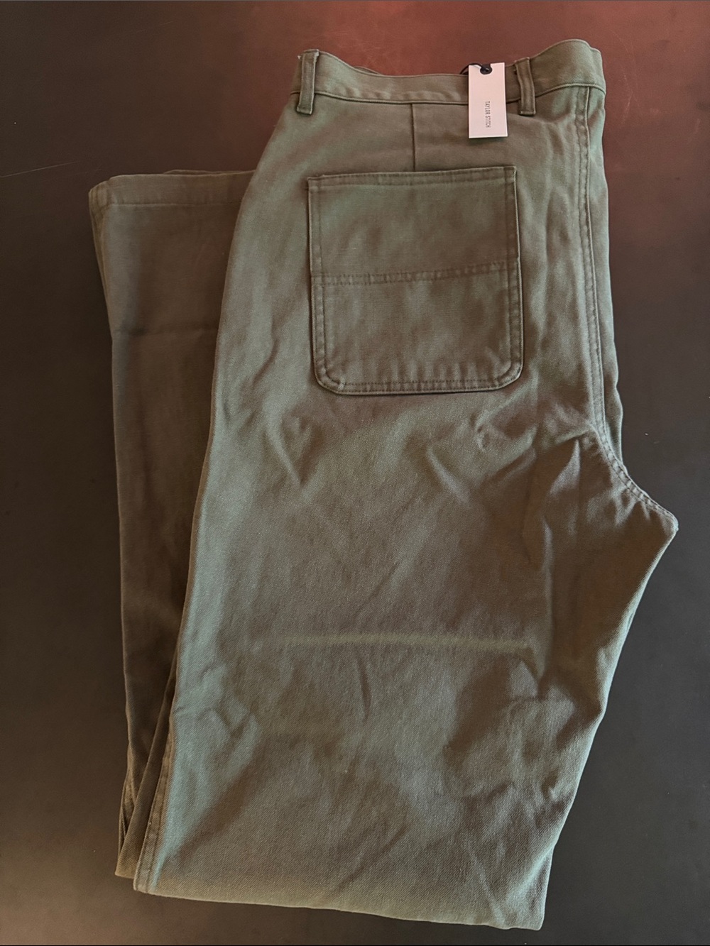 Taylor Stitch Olive Green Canvas Chinos